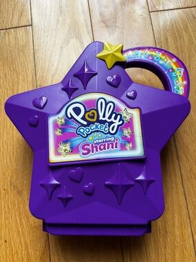 Vintage Mattel Polly Pocket Starring Shani Talent Show Compact Playset - Purple